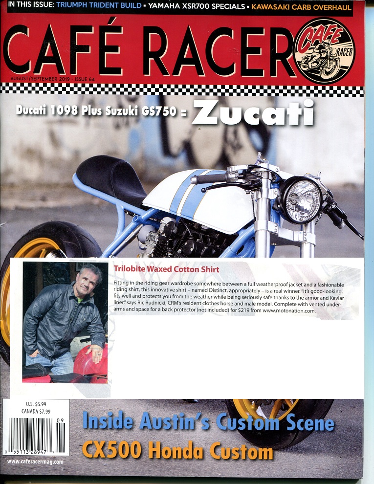 Cafe Racer Aug Sept 2019 Trilobite Distinct